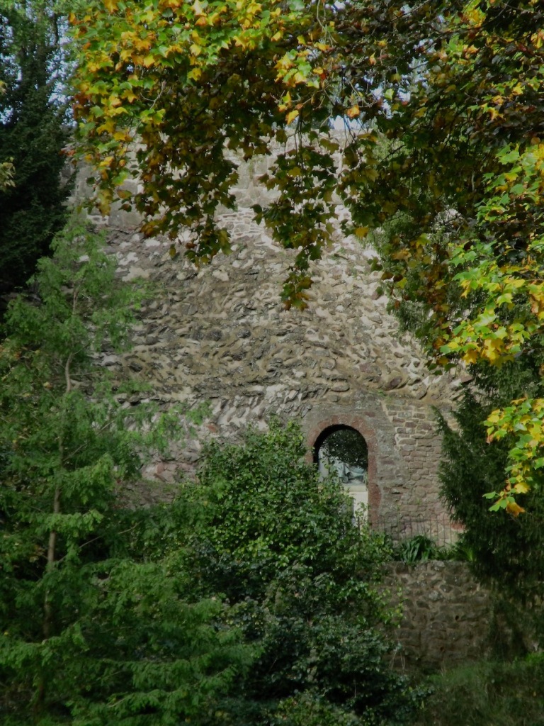 Rougemont Castle wall